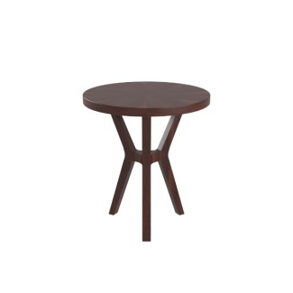 Paloma 20 inch Round wood coffee end table hospitality dining